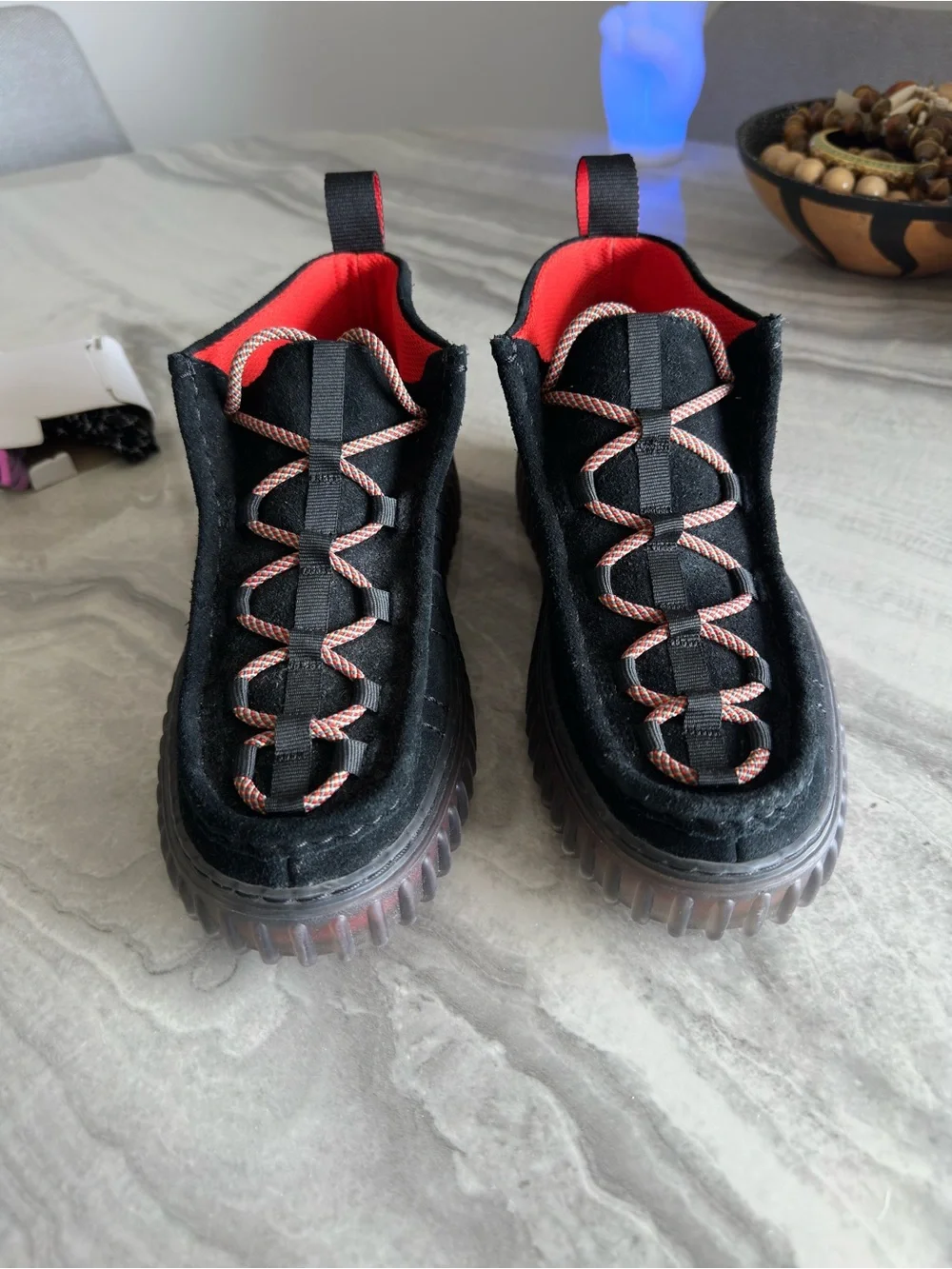 Topologie x Clarks Torhill Hi Interest Black Climbing Chukka Boots